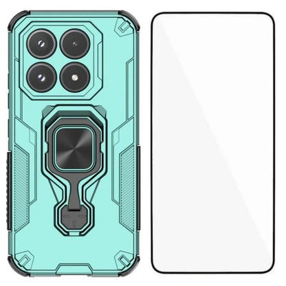 Xiaomi 17 PU Leather Wallet Phone Case with Metal Kickstand, Card Holder, Cash Pocket, Wrist Strap, Shockproof TPU Protective Cover & Screen Protector