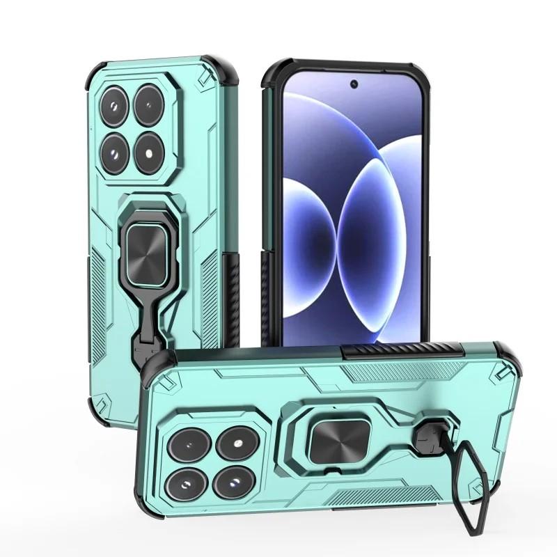 Xiaomi 17 PU Leather Wallet Phone Case with Metal Kickstand, Card Holder, Cash Pocket, Wrist Strap, Shockproof TPU Protective Cover & Screen Protector