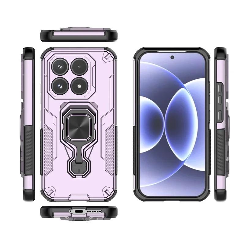 Xiaomi 17 PU Leather Wallet Phone Case with Metal Kickstand, Card Holder, Cash Pocket, Wrist Strap, Shockproof TPU Protective Cover & Screen Protector