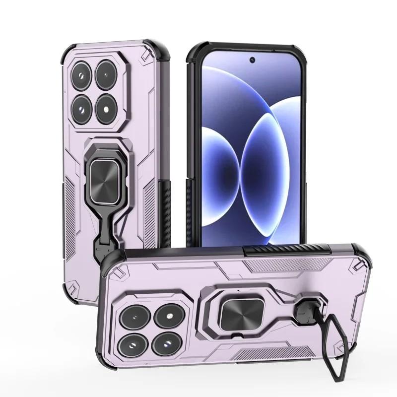 Xiaomi 17 PU Leather Wallet Phone Case with Metal Kickstand, Card Holder, Cash Pocket, Wrist Strap, Shockproof TPU Protective Cover & Screen Protector