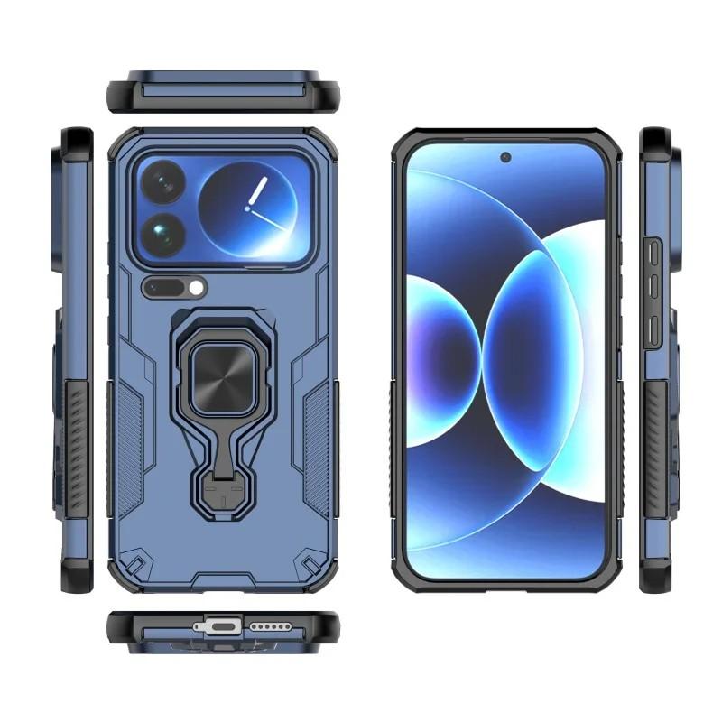 Xiaomi 17 Pro PU Leather Wallet Phone Case with Metal Kickstand, Card Holder, Cash Pocket, Wrist Strap, Shockproof TPU Protective Cover & Screen Protector