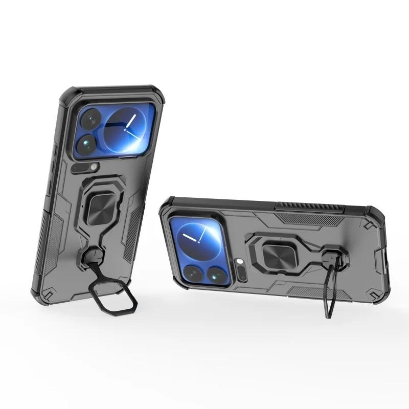 Xiaomi 17 Pro Max PU Leather Wallet Phone Case with Metal Kickstand, Card Holder, Cash Pocket, Wrist Strap, Shockproof TPU Protective Cover & Screen Protector