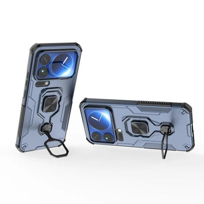 Xiaomi 17 Pro Max PU Leather Wallet Phone Case with Metal Kickstand, Card Holder, Cash Pocket, Wrist Strap, Shockproof TPU Protective Cover & Screen Protector