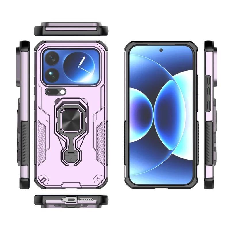 Xiaomi 17 Pro Max PU Leather Wallet Phone Case with Metal Kickstand, Card Holder, Cash Pocket, Wrist Strap, Shockproof TPU Protective Cover & Screen Protector