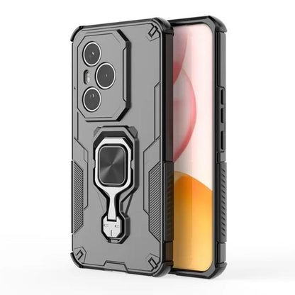 Honor 400 Pro (160.8mm) PU Leather Wallet Phone Case with Metal Kickstand, Card Holder, Cash Pocket, Wrist Strap, Shockproof TPU Protective Cover & Screen Protector