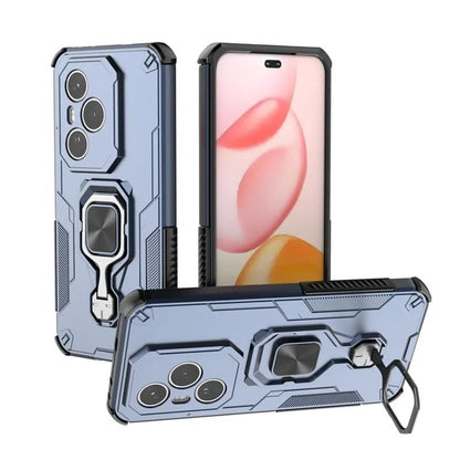 Honor 400 Pro (160.8mm) PU Leather Wallet Phone Case with Metal Kickstand, Card Holder, Cash Pocket, Wrist Strap, Shockproof TPU Protective Cover & Screen Protector
