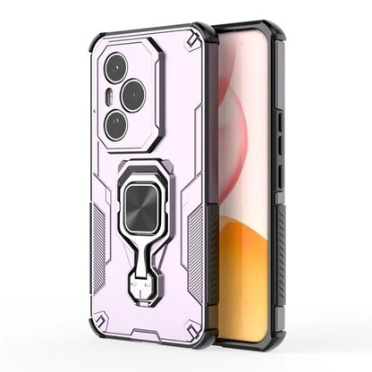 Honor 400 Pro (160.8mm) PU Leather Wallet Phone Case with Metal Kickstand, Card Holder, Cash Pocket, Wrist Strap, Shockproof TPU Protective Cover & Screen Protector