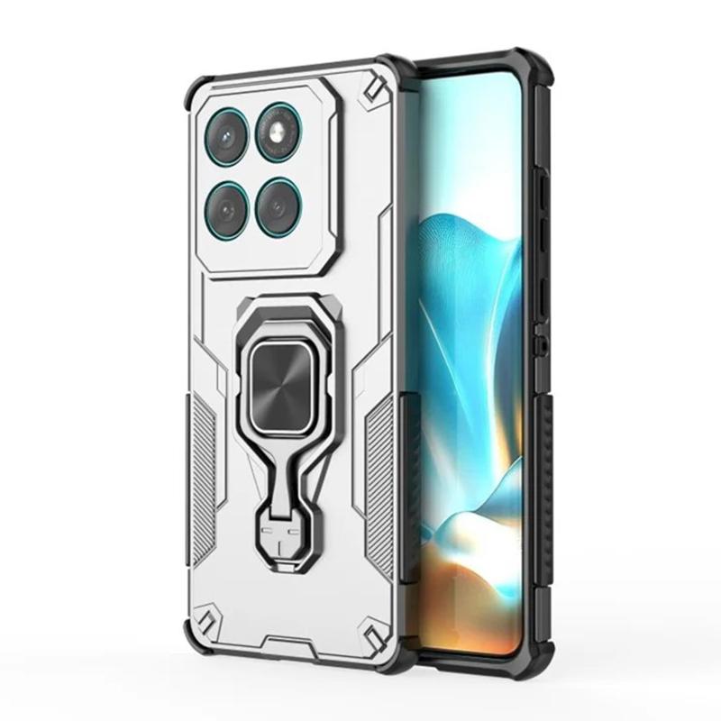 Motorola Edge 60 Pro 5G PU Leather Wallet Phone Case with Metal Kickstand, Card Holder, Cash Pocket, Wrist Strap, Shockproof TPU Protective Cover & Screen Protector