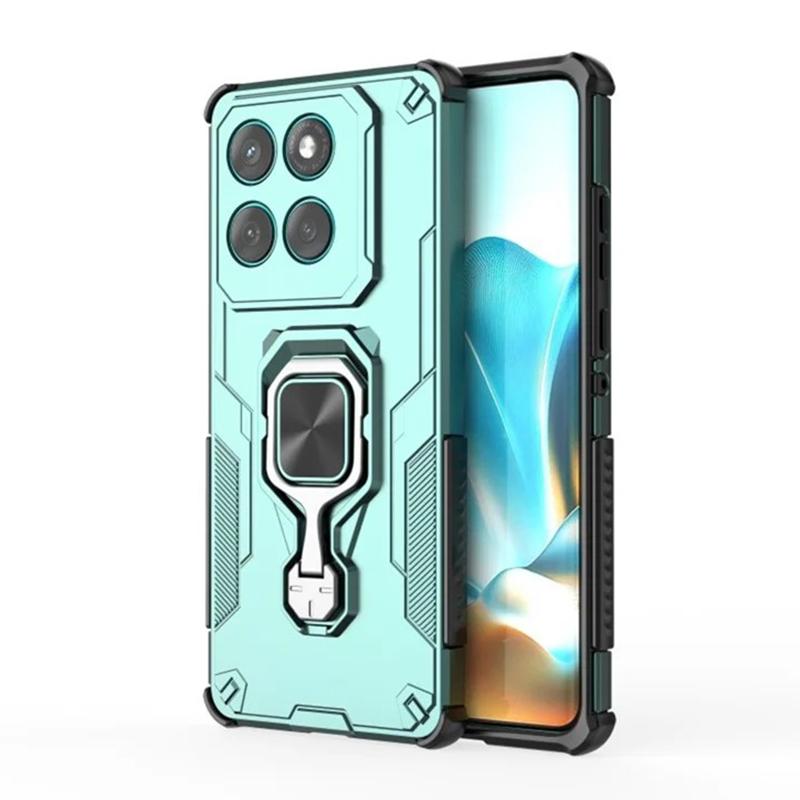 Motorola Edge 60 Pro 5G PU Leather Wallet Phone Case with Metal Kickstand, Card Holder, Cash Pocket, Wrist Strap, Shockproof TPU Protective Cover & Screen Protector