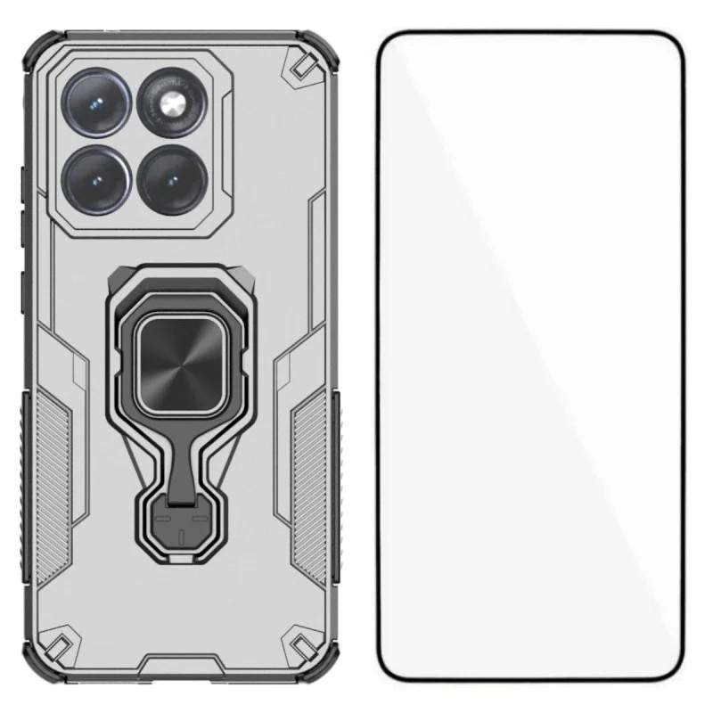 Motorola Edge 70 Fusion PU Leather Wallet Phone Case with Metal Kickstand, Card Holder, Cash Pocket, Wrist Strap, Shockproof TPU Protective Cover & Screen Protector