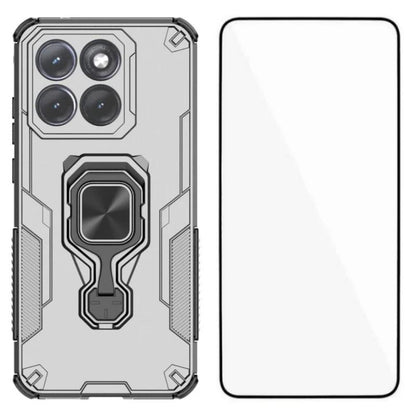 Motorola Edge 70 Fusion+ PU Leather Wallet Phone Case with Metal Kickstand, Card Holder, Cash Pocket, Wrist Strap, Shockproof TPU Protective Cover & Screen Protector