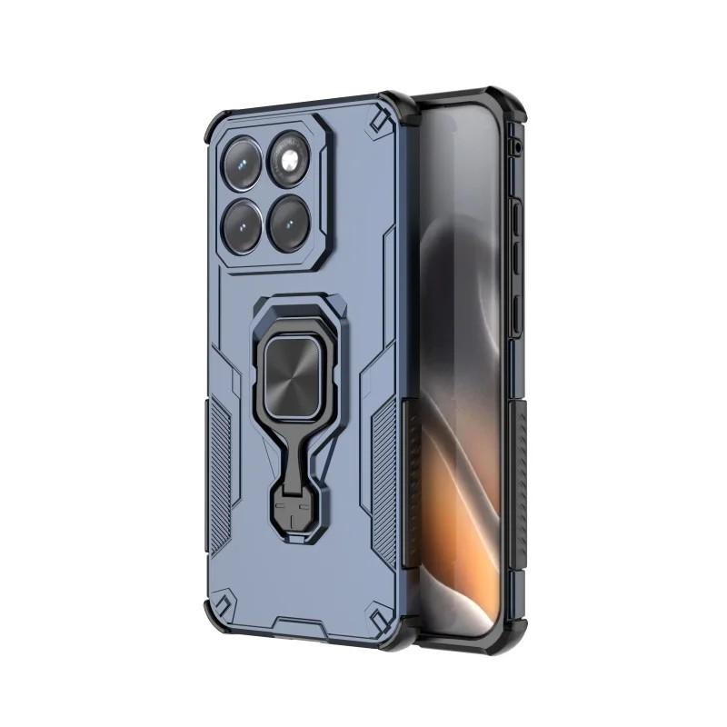 Motorola Edge 70 Fusion+ PU Leather Wallet Phone Case with Metal Kickstand, Card Holder, Cash Pocket, Wrist Strap, Shockproof TPU Protective Cover & Screen Protector