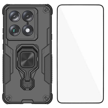 Motorola Moto X70 Air Pro PU Leather Wallet Phone Case with Metal Kickstand, Card Holder, Cash Pocket, Wrist Strap, Shockproof TPU Protective Cover & Screen Protector