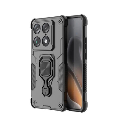 Motorola Moto X70 Air Pro PU Leather Wallet Phone Case with Metal Kickstand, Card Holder, Cash Pocket, Wrist Strap, Shockproof TPU Protective Cover & Screen Protector