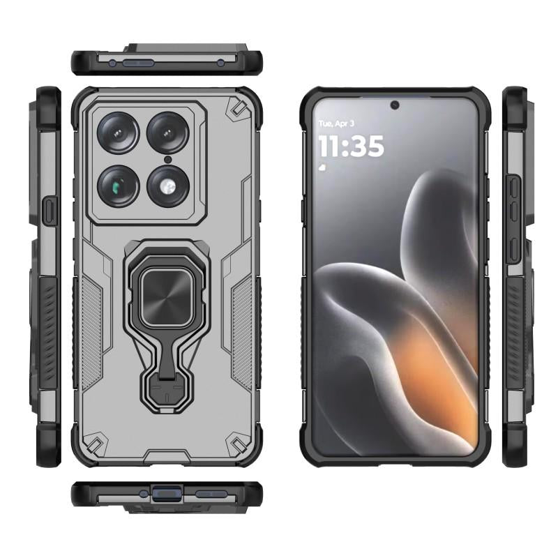 Motorola Moto X70 Air Signature PU Leather Wallet Phone Case with Metal Kickstand, Card Holder, Cash Pocket, Wrist Strap, Shockproof TPU Protective Cover & Screen Protector