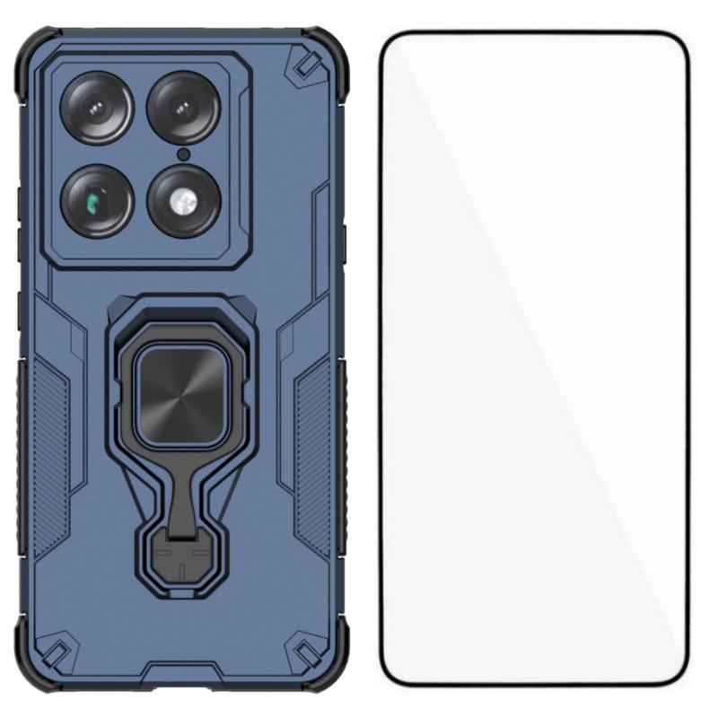 Motorola Moto X70 Air Pro PU Leather Wallet Phone Case with Metal Kickstand, Card Holder, Cash Pocket, Wrist Strap, Shockproof TPU Protective Cover & Screen Protector