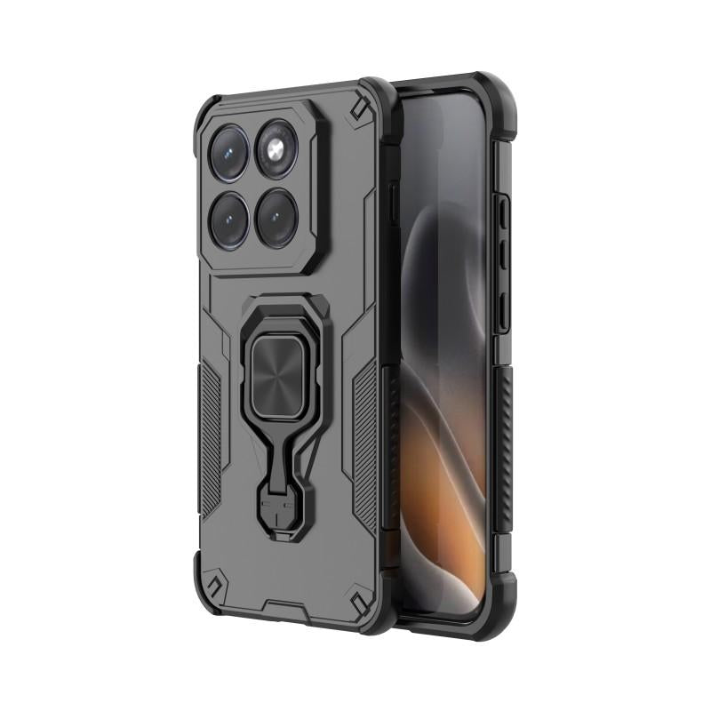 Motorola Edge 70 Pro 5G PU Leather Wallet Phone Case with Metal Kickstand, Card Holder, Cash Pocket, Wrist Strap, Shockproof TPU Protective Cover & Screen Protector