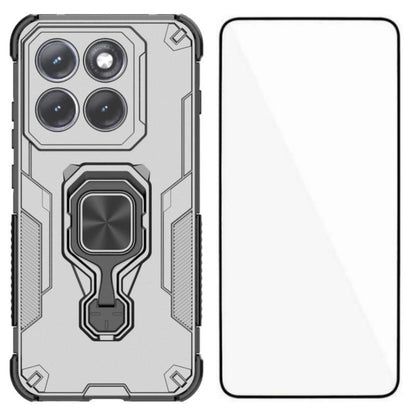 Motorola Edge 70 Pro 5G PU Leather Wallet Phone Case with Metal Kickstand, Card Holder, Cash Pocket, Wrist Strap, Shockproof TPU Protective Cover & Screen Protector