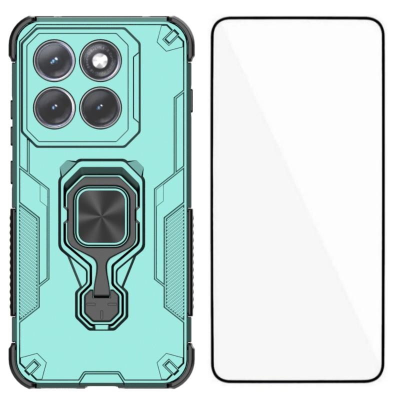 Motorola Edge 70 Pro 5G PU Leather Wallet Phone Case with Metal Kickstand, Card Holder, Cash Pocket, Wrist Strap, Shockproof TPU Protective Cover & Screen Protector