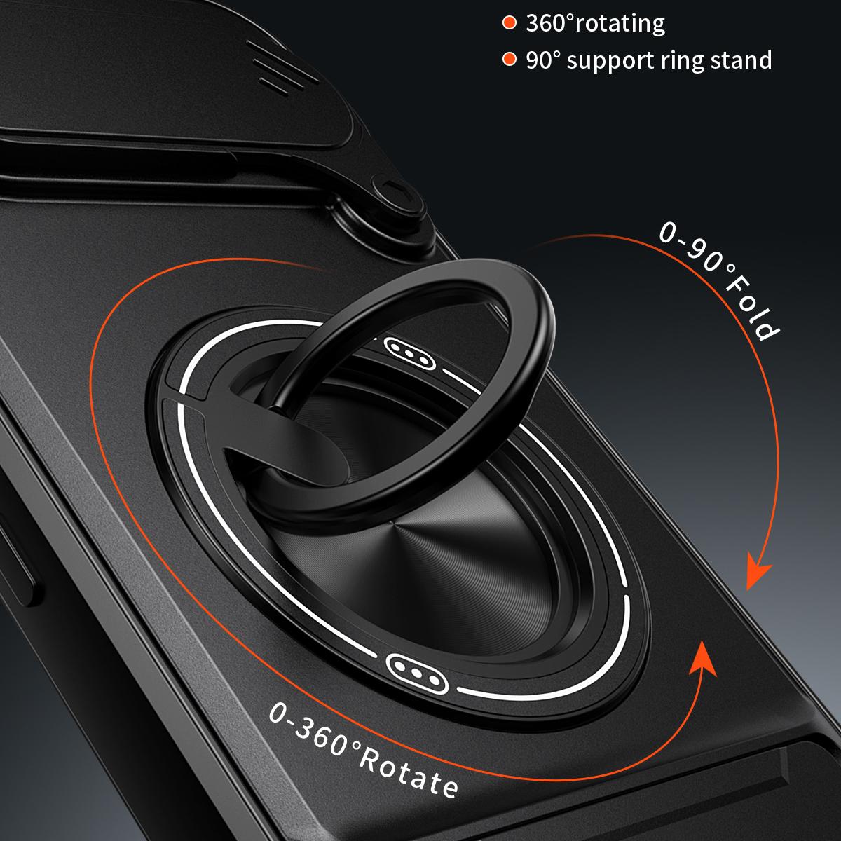 Google Pixel 9 Pro XL 5G Multifunctional Magnetic Shockproof Phone Case with Sliding Lens Window Stand Cover