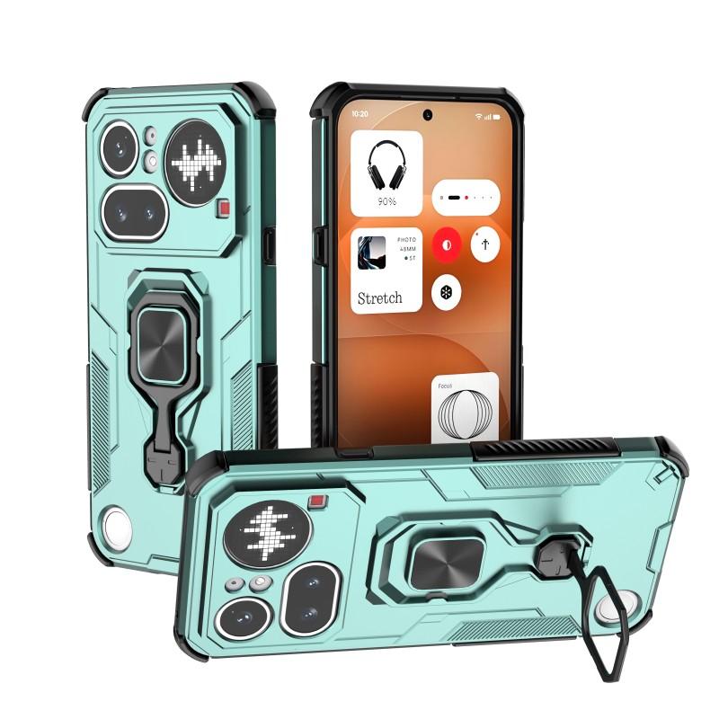 Nothing Phone 4a Pro PU Leather Wallet Phone Case with Metal Kickstand, Card Holder, Cash Pocket, Wrist Strap, Shockproof TPU Protective Cover & Screen Protector