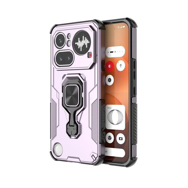 Nothing Phone 4a Pro PU Leather Wallet Phone Case with Metal Kickstand, Card Holder, Cash Pocket, Wrist Strap, Shockproof TPU Protective Cover & Screen Protector