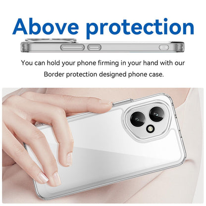 Honor 400 156.5mm Electroplated Buttons TPU Acrylic Phone Case with Screen Protector - Heavy Duty Shockproof Cover, Air Cushion Corners, Raised Camera & Screen Protection, HD Tempered Glass Full Coverage Protective Case