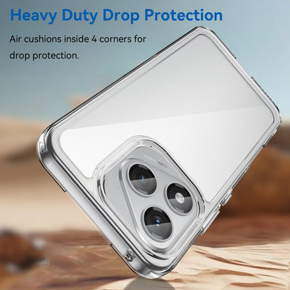 Honor 400 Lite Electroplated Buttons TPU Acrylic Phone Case with Screen Protector - Heavy Duty Shockproof Cover, Air Cushion Corners, Raised Camera & Screen Protection, HD Tempered Glass Full Coverage Protective Case