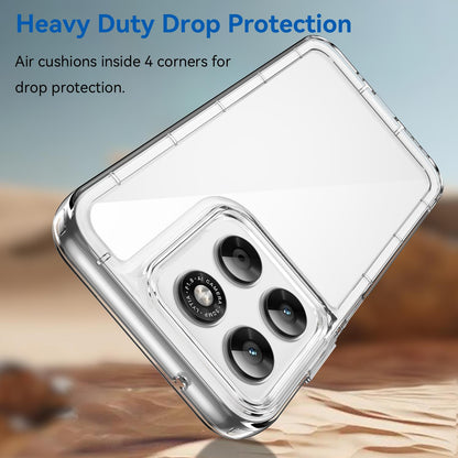 Motorola Moto G67 5G Electroplated Buttons TPU Acrylic Phone Case with Screen Protector - Heavy Duty Shockproof Cover, Air Cushion Corners, Raised Camera & Screen Protection, HD Tempered Glass Full Coverage Protective Case