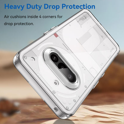 Nothing Phone 3a Electroplated Buttons TPU Acrylic Phone Case with Screen Protector - Heavy Duty Shockproof Cover, Air Cushion Corners, Raised Camera & Screen Protection, HD Tempered Glass Full Coverage Protective Case