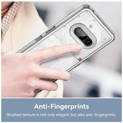 Nothing Phone 3a Electroplated Buttons TPU Acrylic Phone Case with Screen Protector - Heavy Duty Shockproof Cover, Air Cushion Corners, Raised Camera & Screen Protection, HD Tempered Glass Full Coverage Protective Case