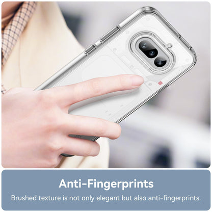 Nothing Phone 4a Electroplated Buttons TPU Acrylic Phone Case with Screen Protector - Heavy Duty Shockproof Cover, Air Cushion Corners, Raised Camera & Screen Protection, HD Tempered Glass Full Coverage Protective Case