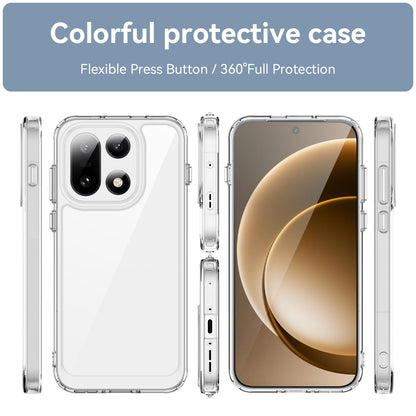 OnePlus 15 5G Electroplated Buttons TPU Acrylic Phone Case with Screen Protector - Heavy Duty Shockproof Cover, Air Cushion Corners, Raised Camera & Screen Protection, HD Tempered Glass Full Coverage Protective Case