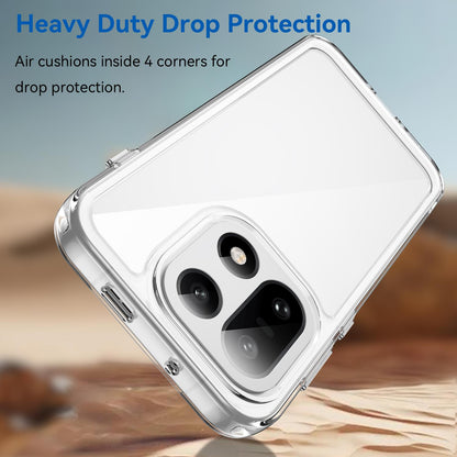 OnePlus 15 5G Electroplated Buttons TPU Acrylic Phone Case with Screen Protector - Heavy Duty Shockproof Cover, Air Cushion Corners, Raised Camera & Screen Protection, HD Tempered Glass Full Coverage Protective Case