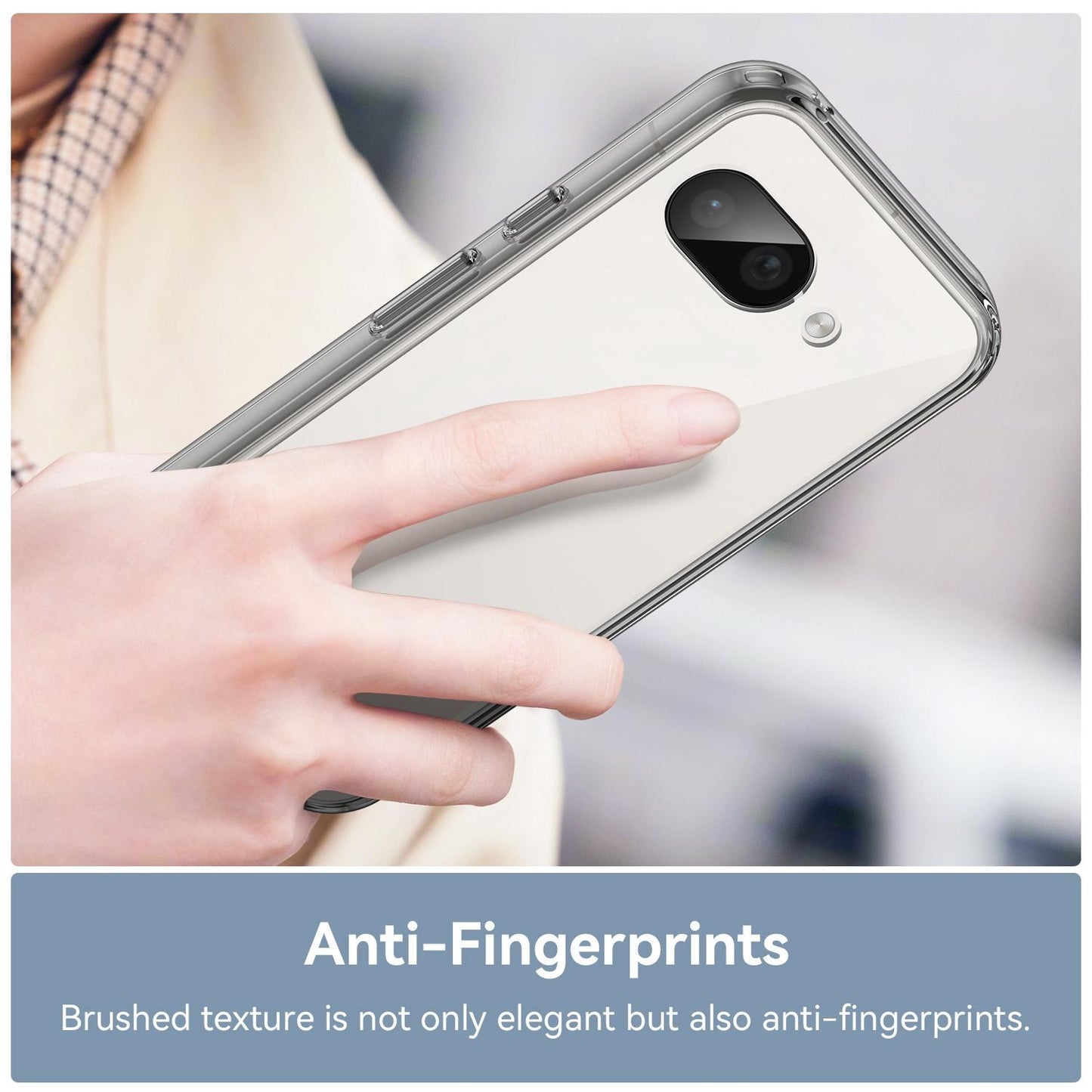 Google Pixel 9a Electroplated Buttons TPU Acrylic Phone Case with Screen Protector - Heavy Duty Shockproof Cover, Air Cushion Corners, Raised Camera & Screen Protection, HD Tempered Glass Full Coverage Protective Case