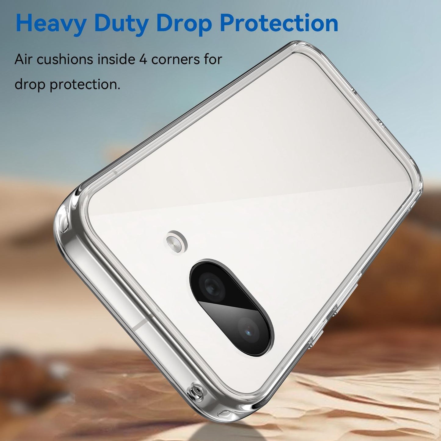 Google Pixel 9a Electroplated Buttons TPU Acrylic Phone Case with Screen Protector - Heavy Duty Shockproof Cover, Air Cushion Corners, Raised Camera & Screen Protection, HD Tempered Glass Full Coverage Protective Case