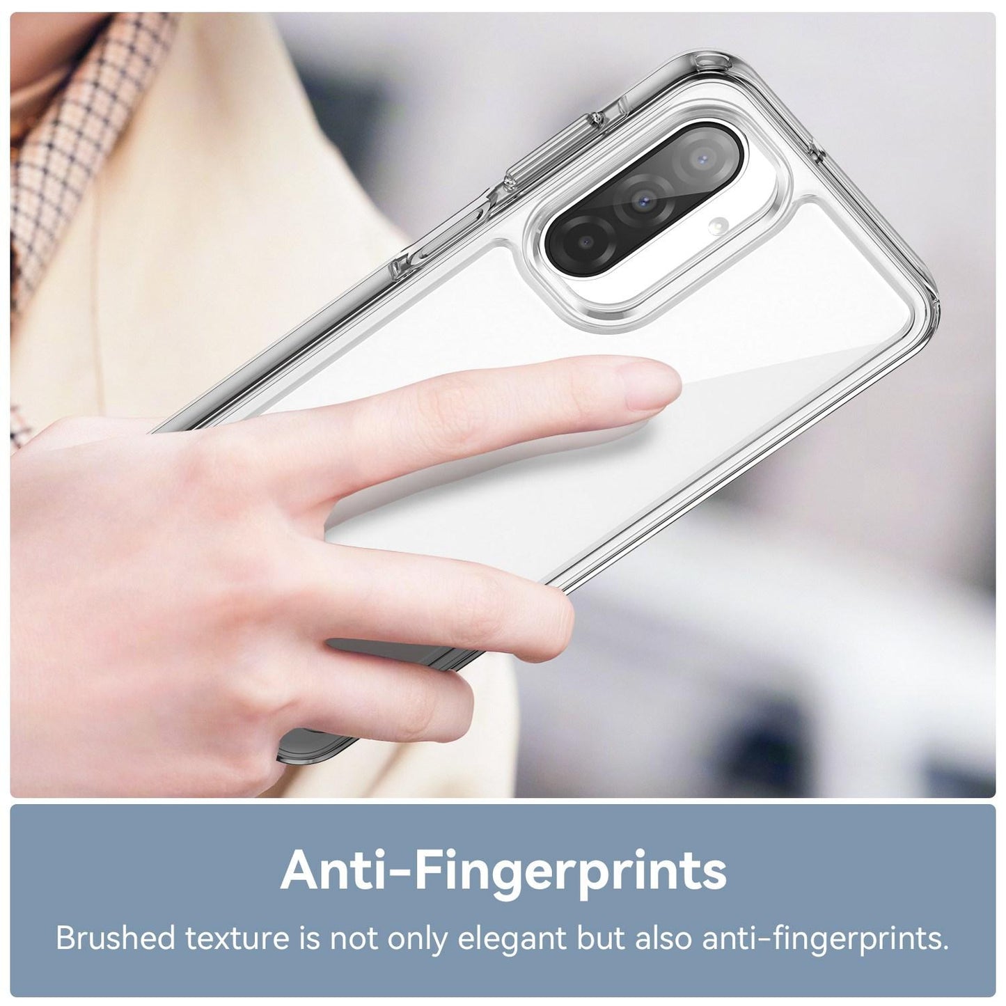 Samsung Galaxy A16 4G Electroplated Buttons TPU Acrylic Phone Case with Screen Protector - Heavy Duty Shockproof Cover, Air Cushion Corners, Raised Camera & Screen Protection, HD Tempered Glass Full Coverage Protective Case
