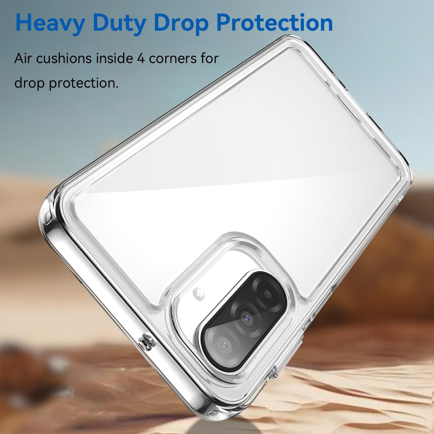 Samsung Galaxy A17 5G Electroplated Buttons TPU Acrylic Phone Case with Screen Protector - Heavy Duty Shockproof Cover, Air Cushion Corners, Raised Camera & Screen Protection, HD Tempered Glass Full Coverage Protective Case