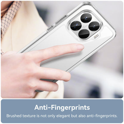 Xiaomi 15T Pro 5G Electroplated Buttons TPU Acrylic Phone Case with Screen Protector - Heavy Duty Shockproof Cover, Air Cushion Corners, Raised Camera & Screen Protection, HD Tempered Glass Full Coverage Protective Case