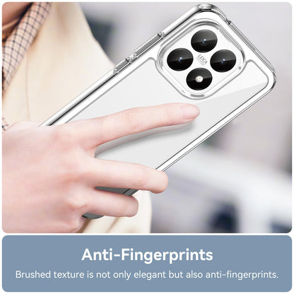 Xiaomi 15T 5G Electroplated Buttons TPU Acrylic Phone Case with Screen Protector - Heavy Duty Shockproof Cover, Air Cushion Corners, Raised Camera & Screen Protection, HD Tempered Glass Full Coverage Protective Case