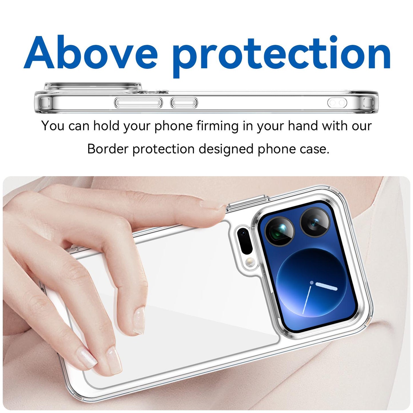Xiaomi 17 Pro Max Electroplated Buttons TPU Acrylic Phone Case with Screen Protector - Heavy Duty Shockproof Cover, Air Cushion Corners, Raised Camera & Screen Protection, HD Tempered Glass Full Coverage Protective Case
