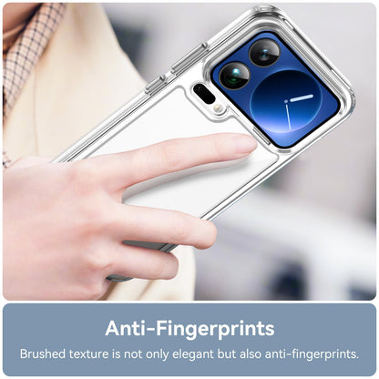 Xiaomi 17 Pro Electroplated Buttons TPU Acrylic Phone Case with Screen Protector - Heavy Duty Shockproof Cover, Air Cushion Corners, Raised Camera & Screen Protection, HD Tempered Glass Full Coverage Protective Case