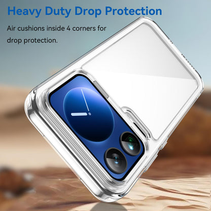 Xiaomi 17 Pro Electroplated Buttons TPU Acrylic Phone Case with Screen Protector - Heavy Duty Shockproof Cover, Air Cushion Corners, Raised Camera & Screen Protection, HD Tempered Glass Full Coverage Protective Case