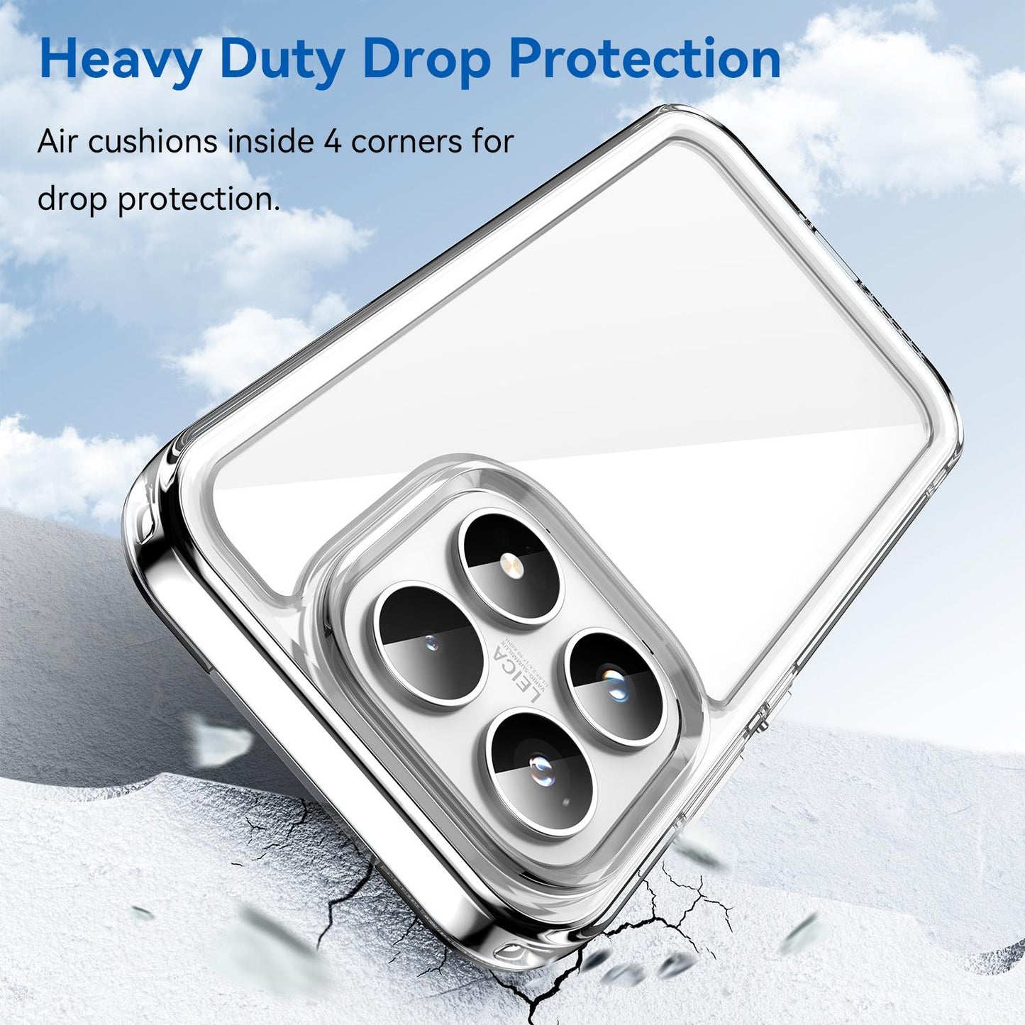 Xiaomi 17 Electroplated Buttons TPU Acrylic Phone Case with Screen Protector - Heavy Duty Shockproof Cover, Air Cushion Corners, Raised Camera & Screen Protection, HD Tempered Glass Full Coverage Protective Case