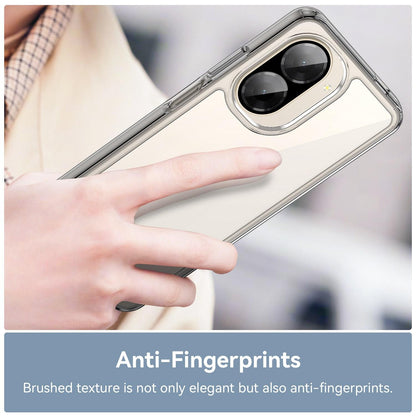 Redmi A5 4G 171.7mm Electroplated Buttons TPU Acrylic Phone Case with Screen Protector - Heavy Duty Shockproof Cover, Air Cushion Corners, Raised Camera & Screen Protection, HD Tempered Glass Full Coverage Protective Case