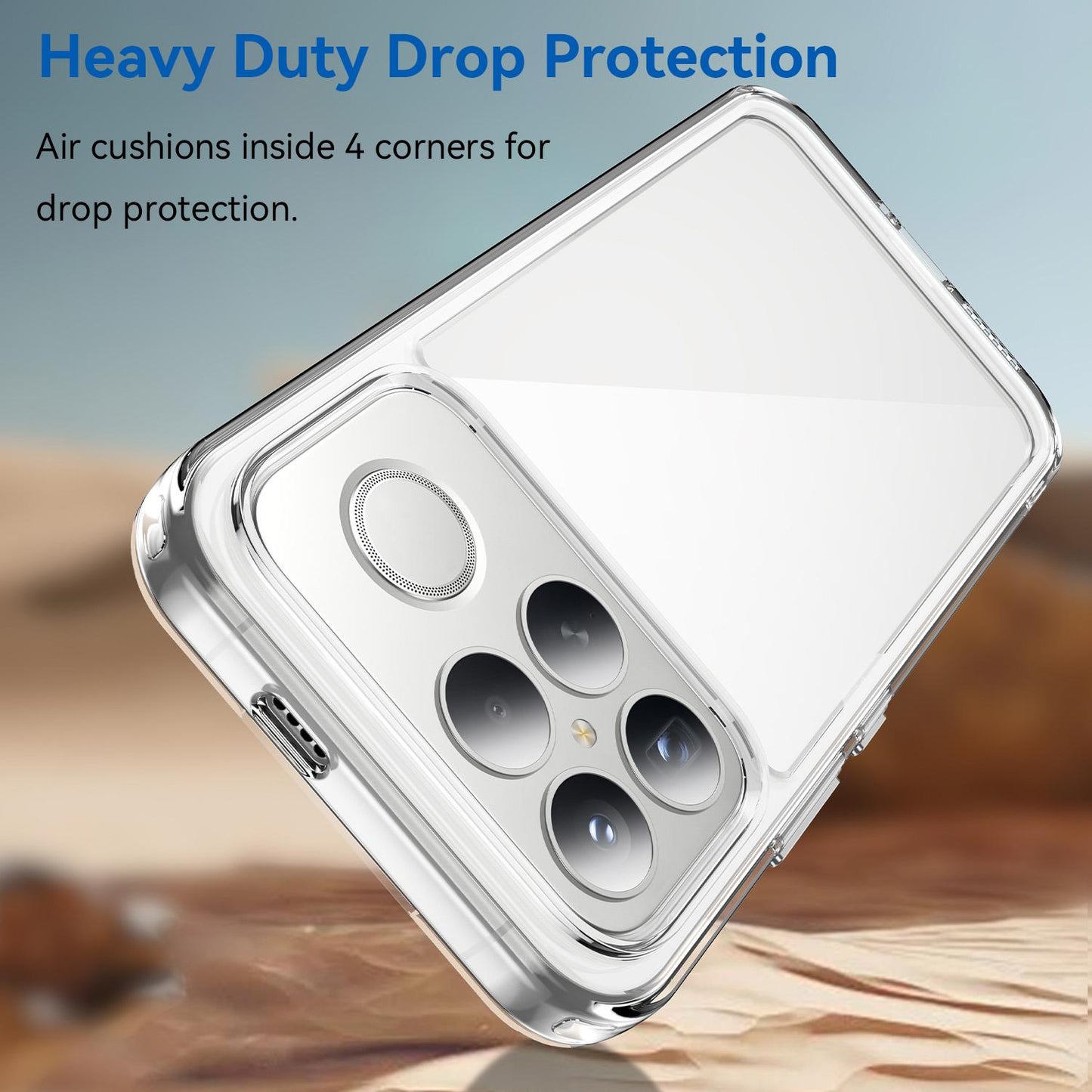 Poco F8 Ultra Electroplated Buttons TPU Acrylic Phone Case with Screen Protector - Heavy Duty Shockproof Cover, Air Cushion Corners, Raised Camera & Screen Protection, HD Tempered Glass Full Coverage Protective Case