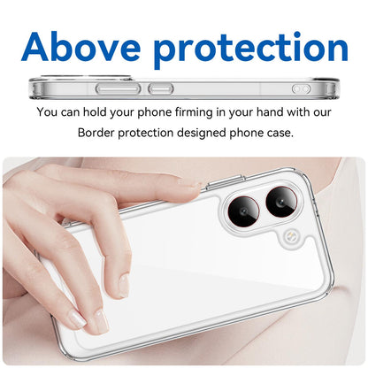 Poco X8 Pro 5G Electroplated Buttons TPU Acrylic Phone Case with Screen Protector - Heavy Duty Shockproof Cover, Air Cushion Corners, Raised Camera & Screen Protection, HD Tempered Glass Full Coverage Protective Case