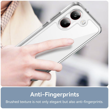Poco X8 Pro 5G Electroplated Buttons TPU Acrylic Phone Case with Screen Protector - Heavy Duty Shockproof Cover, Air Cushion Corners, Raised Camera & Screen Protection, HD Tempered Glass Full Coverage Protective Case