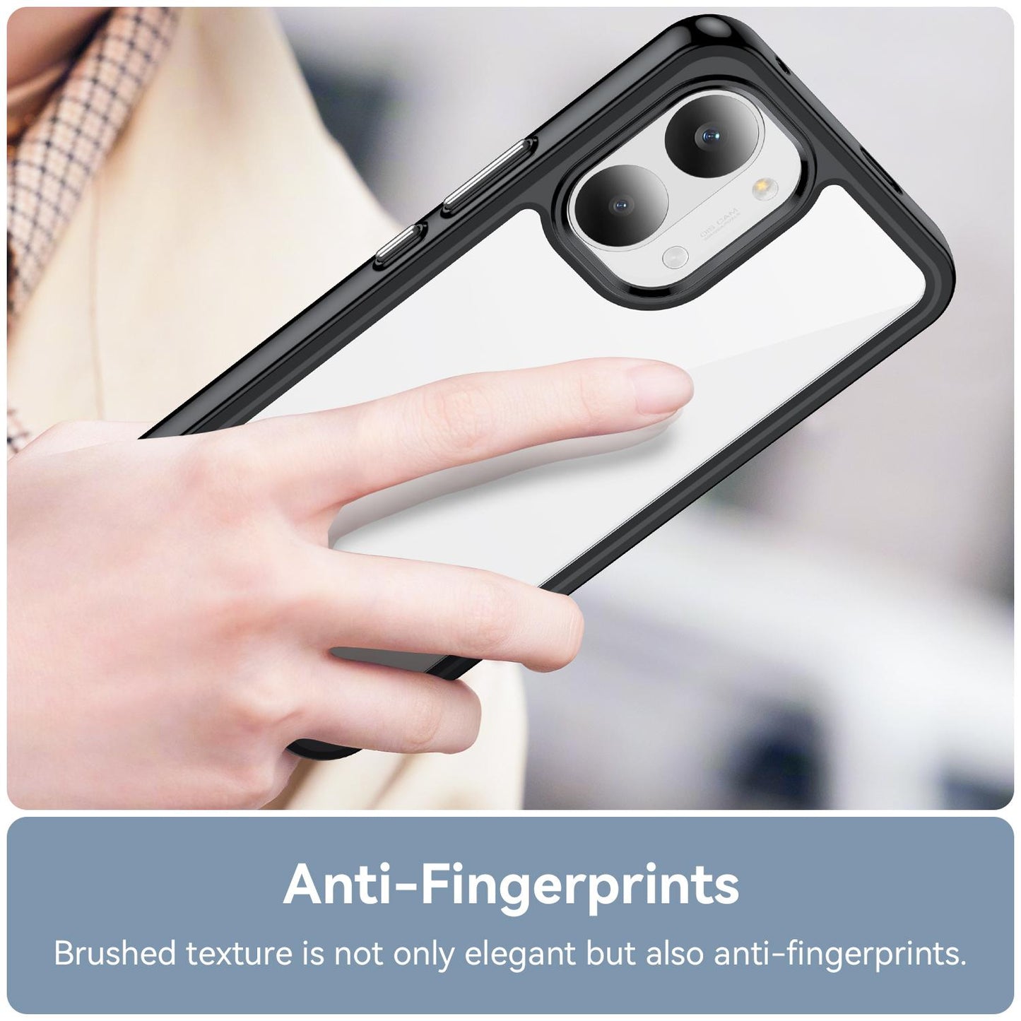 Poco X8 Pro Max 5G Electroplated Buttons TPU Acrylic Phone Case with Screen Protector - Heavy Duty Shockproof Cover, Air Cushion Corners, Raised Camera & Screen Protection, HD Tempered Glass Full Coverage Protective Case