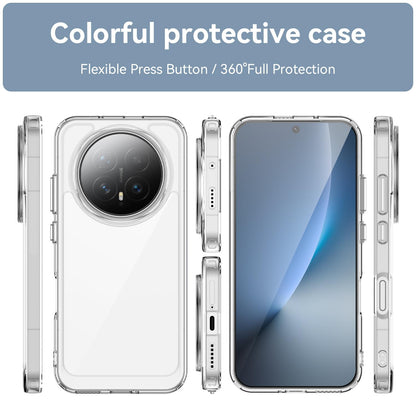 Honor Magic8 Electroplated Buttons TPU Acrylic Phone Case with Screen Protector - Heavy Duty Shockproof Cover, Air Cushion Corners, Raised Camera & Screen Protection, HD Tempered Glass Full Coverage Protective Case